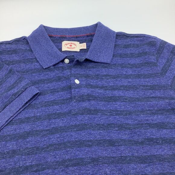 Brooks Brothers Red Fleece‎ Mens Short Sleeve Polo Blue Size Medium - Picture 1 of 6